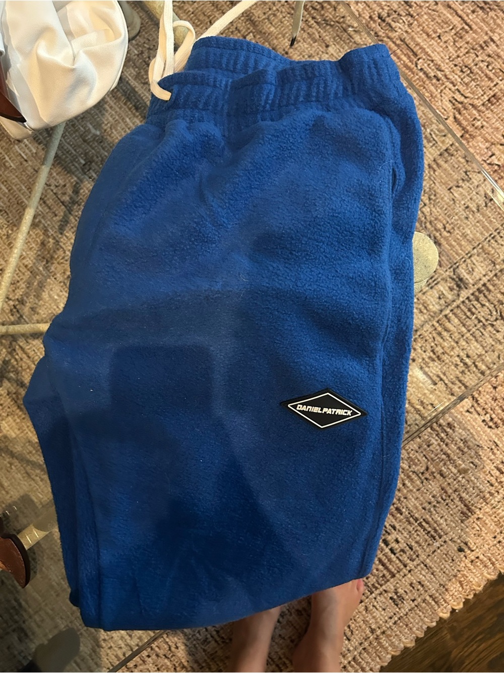 Daniel Patrick Blue Fleece sweatpants with Drawstring